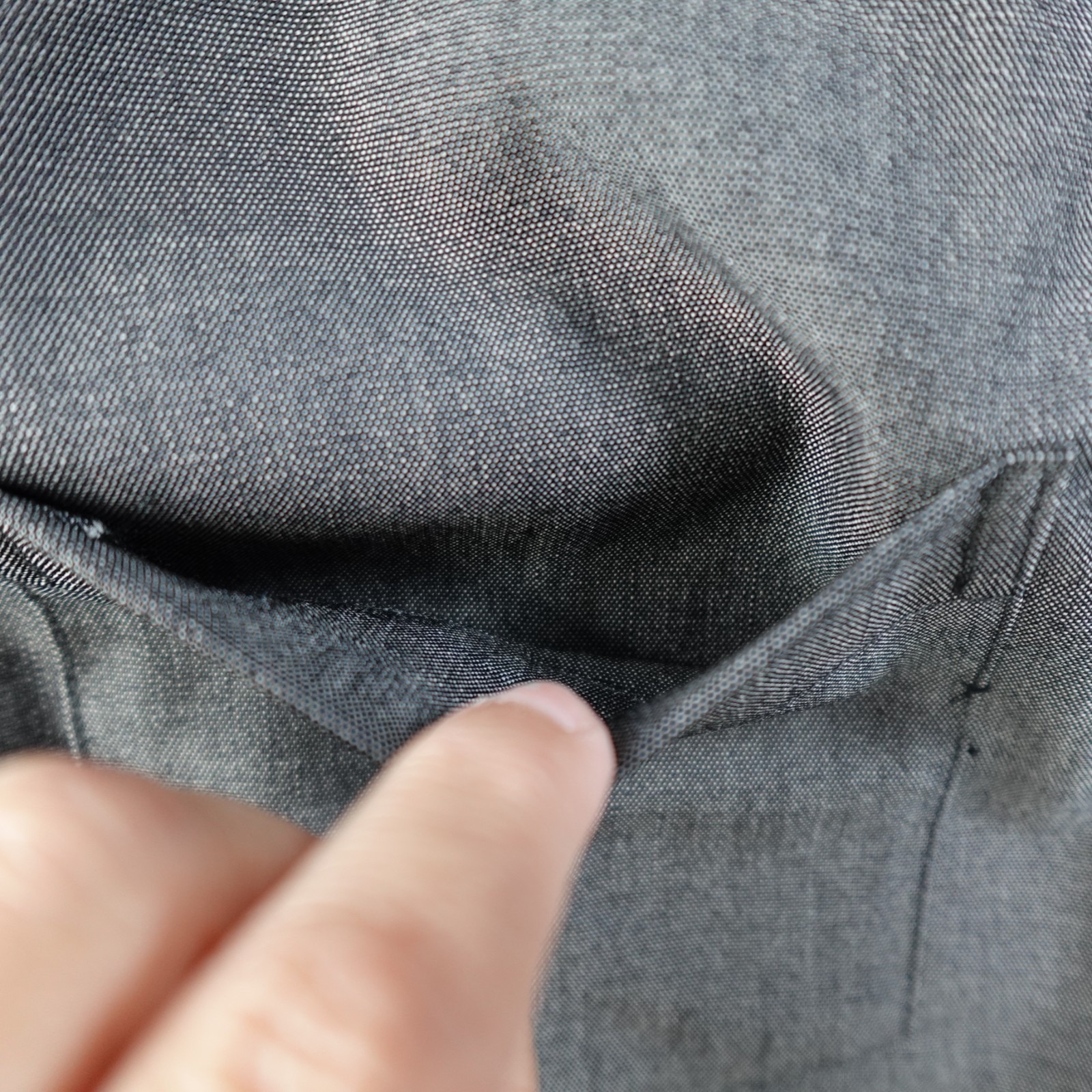 Wool & Prince Merino Wool Dress Shirt Mens Xxl Tall Gray Button Down Performance — image 4 of 8